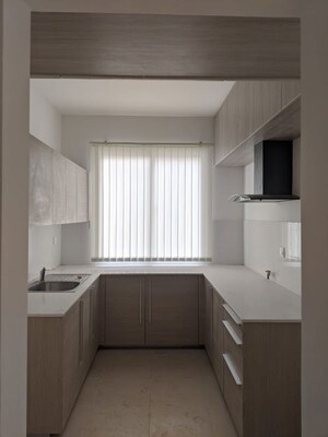 Kitchen in 3.5 BHK Apartment at Bhartiya Nikoo Homes, Thanisandra Main Road – for Rent