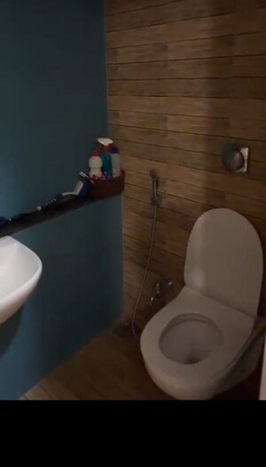 Bathroom in 1 BHK Apartment at Lodha Crown Kolshet, Kolshet Road – for Rent