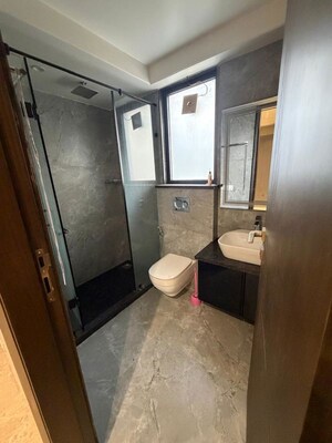 Bathroom in 2 BHK Builder Floor at Kohli One Malibu Town Plot, Sector 47 – for Rent