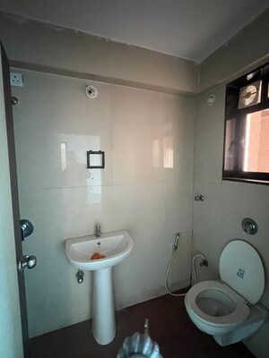 Bathroom in 3 BHK Apartment at Devashree Park, Kolshet Road – for Rent