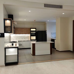 Team Area in 3 BHK Apartment at Embassy Lake Terrace, Hebbal – for Rent