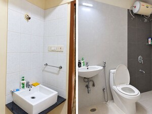 Bathroom in 2 BHK Apartment at Suyog Padmavati Hills, Bavdhan – for Rent