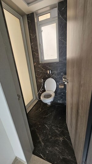 Bathroom in 1 BHK Apartment at Aurum Q Islands, Ghansoli – for Rent
