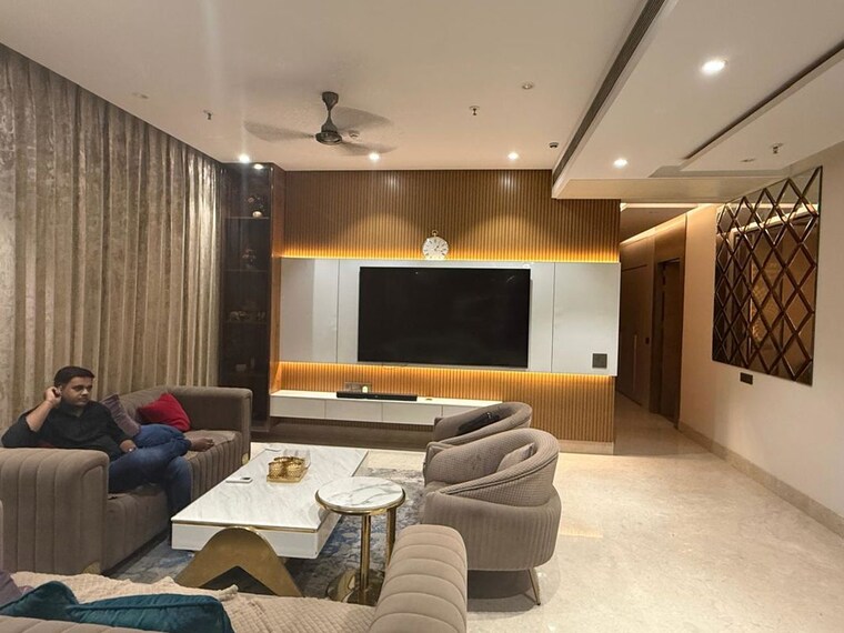 Living Room, aba-county-107 4 Bedroom 4482 Sq.Ft. Apartment In Sector 107 Noida 10788292