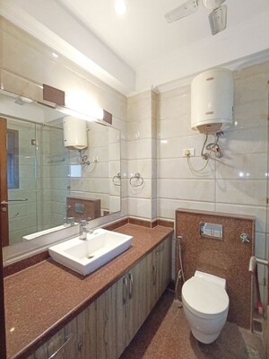 Bathroom in 3 BHK Builder Floor at Greater Kailash – for Rent