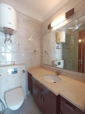 Bathroom in 3 BHK Builder Floor at Greater Kailash – for Rent