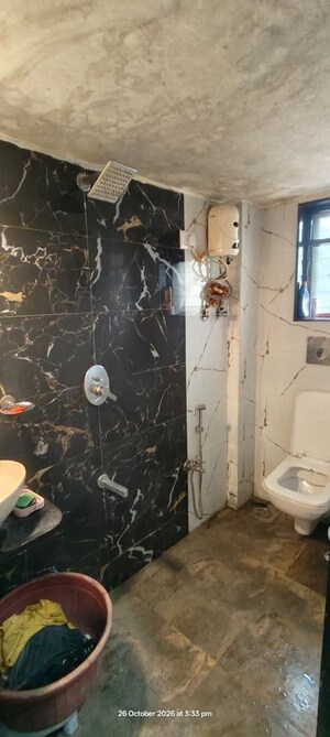 Bathroom in 1 RK Apartment at Advait CHS, Bhandup East – for Sale