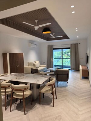 Dining area in 2 BHK Builder Floor at Green Park – for Rent