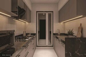 Kitchen in 1 BHK Apartment at Apex Green Wood, Borivali East – for Sale