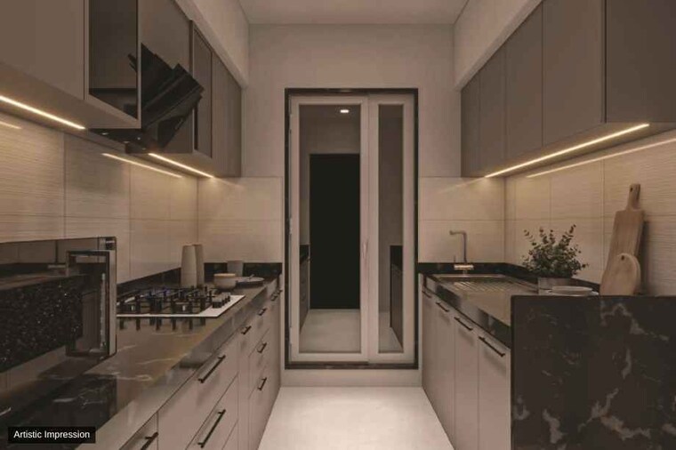 Kitchen, apex-green-wood 1 Bedroom 381 Sq.Ft. Apartment In Borivali East Mumbai 10788571