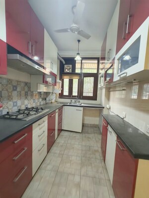 Kitchen in 3 BHK Builder Floor at Chittaranjan Park – for Rent