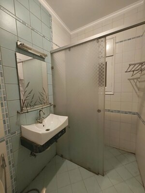 Bathroom in 3 BHK Builder Floor at Chittaranjan Park – for Rent