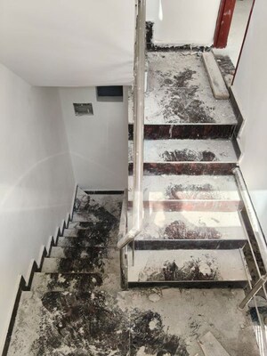 Staircase in 5 BHK Independent House at Laxman Vihar – for Sale