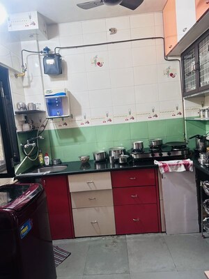 Kitchen in 1 BHK Apartment at Runwal Plaza, Vartak Nagar – for Rent