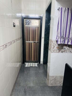 Building Lobby in 1 BHK Apartment at Runwal Plaza, Vartak Nagar – for Rent