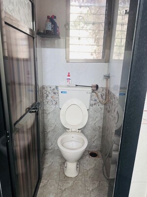 Bathroom in 1 BHK Apartment at Runwal Plaza, Vartak Nagar – for Rent