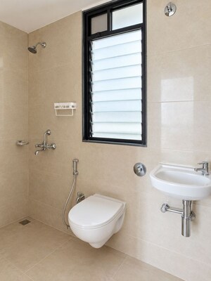 Bathroom in 2 BHK Apartment at Rustomjee Virar Avenue L1 L2 And L4 Wing K, Virar West – for Rent