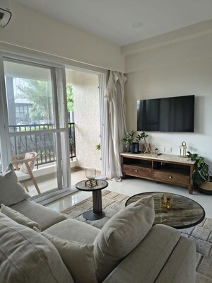 Living Room in 2 BHK Apartment at Godrej MSR City, Shettigere – for Sale