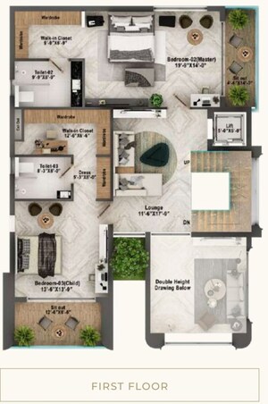 Floor Plan in 4 BHK Villa at Tukkuguda – for Sale