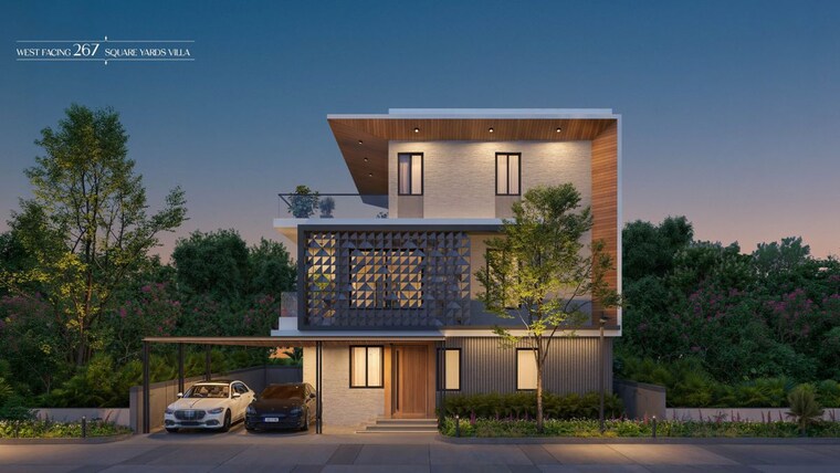Exterior View, lumbini-vana 4 Bedroom 4000 Sq.Ft. Villa In Kollur Hyderabad 10789041