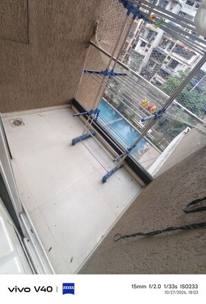 Balcony in 2 BHK Apartment at Akshar Alvario, Seawoods – for Rent