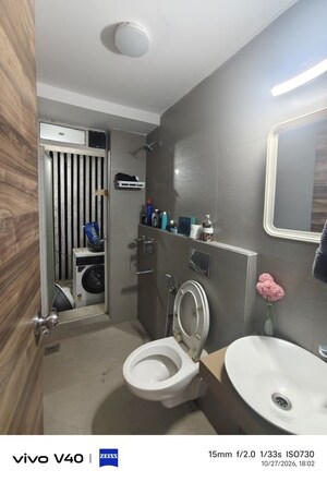 Attached Bathroom in 2 BHK Apartment at Akshar Alvario, Seawoods – for Rent