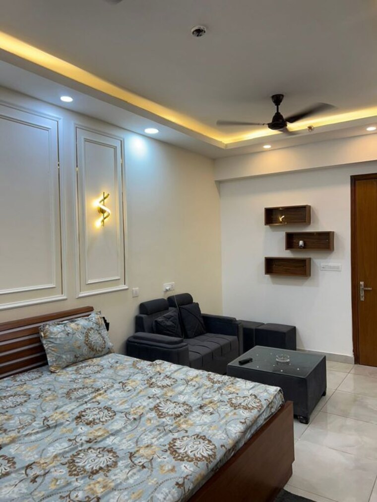 Living Room, supertech-north-eye Studio 530 Sq.Ft. Apartment In Sector 74 Noida 10789117