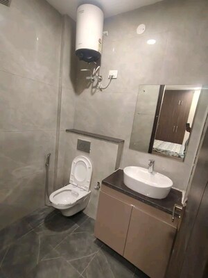 Bathroom in 1 BHK Apartment at Chattarpur – for Rent