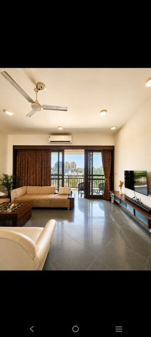 Living Room in 4 BHK Apartment at Sahaj Sunrise Vista, Gurukul – for Rent