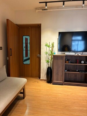 Living Room in 2 BHK Apartment at Runwal Eirene, Balkum Pada – for Sale