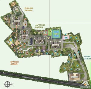 Master Plan in 3 BHK Apartment at Trendsquares World Of Gardens, Sadaramangala – for Sale