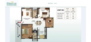 Floor Plan in 2 BHK Apartment at Disha Pursuit Of Sunshine, Budigere Road – for Sale