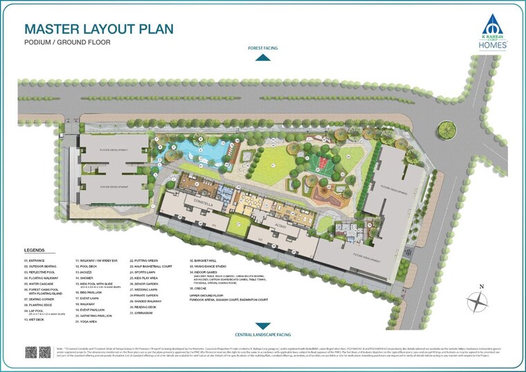 Master Plan, raheja vista 4 Bedroom 2625 Sq.Ft. Builder Floor In Raheja Vista Pune 10789240