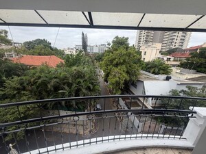 Balcony in 3 BHK Apartment at Richmond Premier, Richmond Road – for Rent