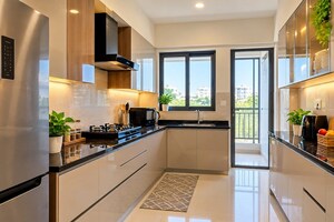 Kitchen in 3 BHK Apartment at Richmond Town – for Rent