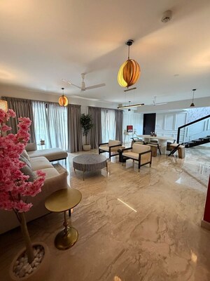 Living Room in 5 BHK Villa at Embassy Grove, Kodihalli – for Rent
