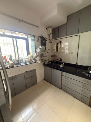 Kitchen in 3 BHK Apartment at Amore Apartment, Bandra West – for Rent