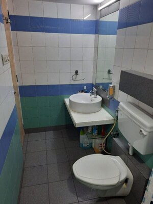 Bathroom in 1 BHK Apartment at Eff Jumbo Darshan CHS, Andheri East – for Rent