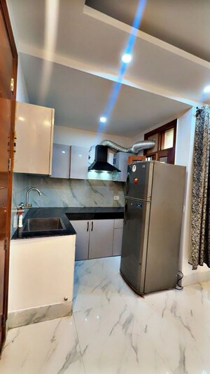 Kitchen in 1 BHK Builder Floor at Freedom Fighters Enclave – for Rent
