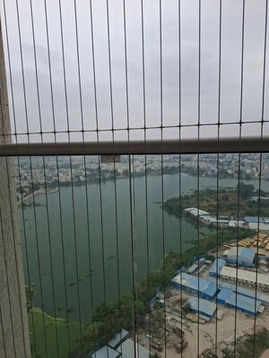 Balcony in 3 BHK Apartment at Aurobindo The Regent, Kondapur – for Rent