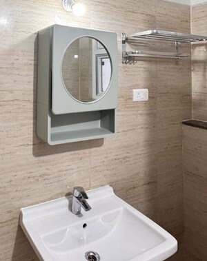 Bathroom in 2 BHK Apartment at Rajapushpa Provincia, Narsingi – for Rent