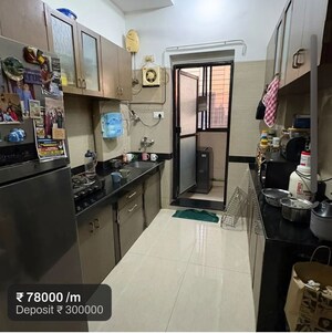 Kitchen in 2 BHK Apartment at K Raheja Heights, Malad East – for Rent