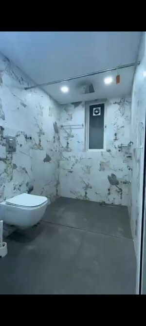 Bathroom in 4 BHK Apartment at Suvidha Emerald, Dadar West – for Rent