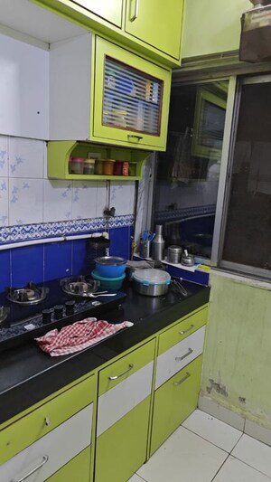 Kitchen in 2 BHK Apartment at Sadguru Garden CHS, Ghodbunder Road – for Rent