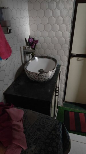 Bathroom in 2 BHK Apartment at Sadguru Garden CHS, Ghodbunder Road – for Rent