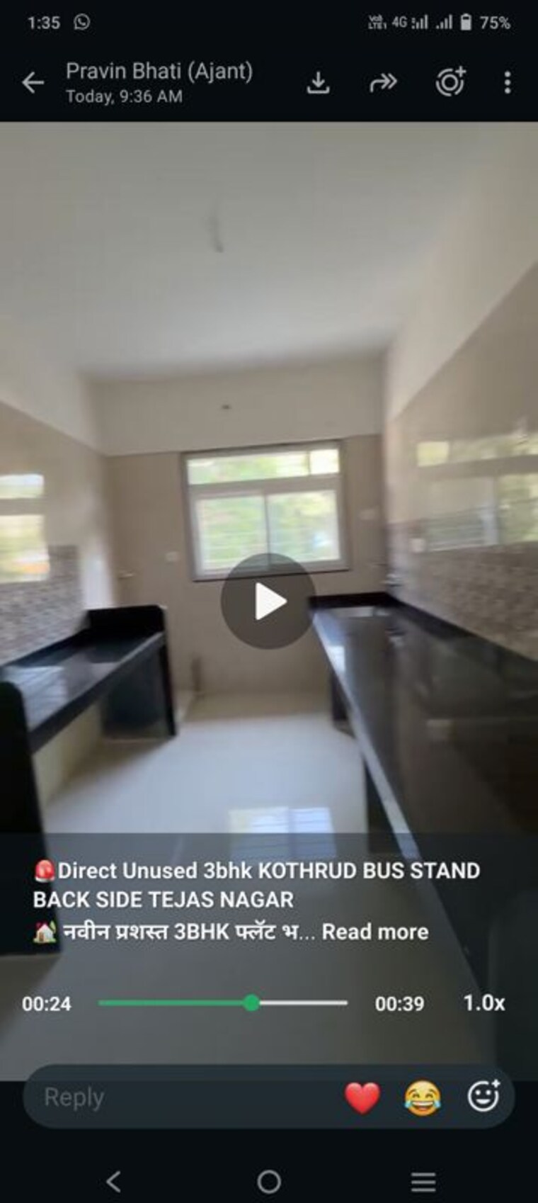 Kitchen, kundan-grand-stand 3 Bedroom 1500 Sq.Ft. Apartment In Kothrud Pune 10789855