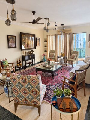 Living Room in 4 BHK Apartment at Hiranandani Gardens Odyssey I II, Powai – for Rent