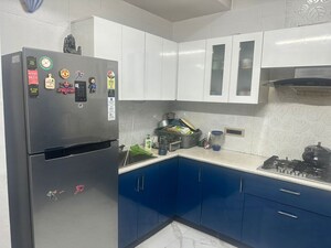 Kitchen in 3 BHK Apartment at Sector 18a Dwarka – for Rent