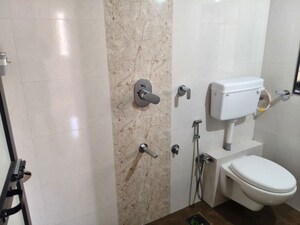 Bathroom in 3 BHK Apartment at Neelam Apartment Sector 21, Nerul – for Rent