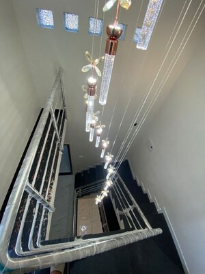 Staircase in 4 BHK Independent House at P And K West Gate, Saravanampatti – for Sale